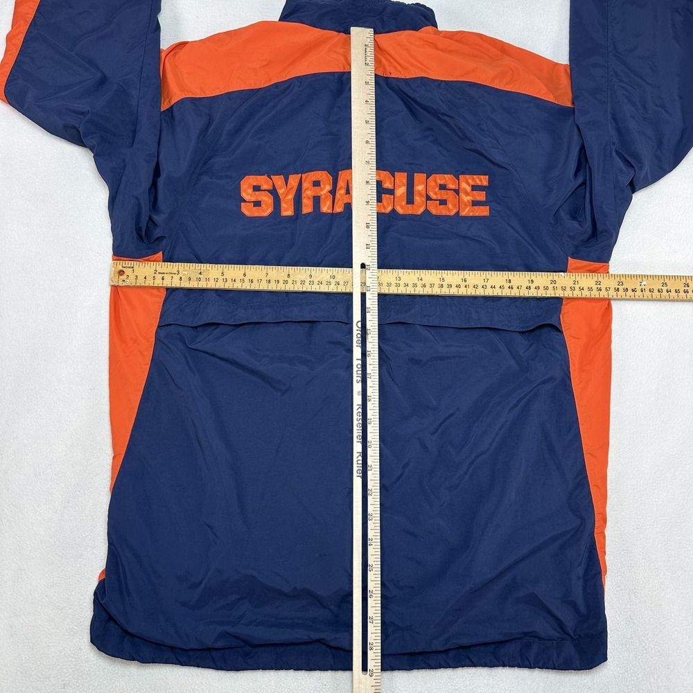 Vintage Syracuse Windbreaker Jacket Mens Medium Blue Orange NCAA Nike USA 90s - Picture 9 of 12